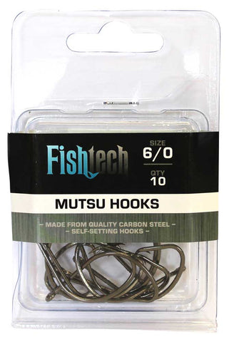 Fishtech Mutsu Hooks 6/0 (10 per pack)