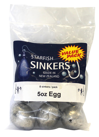 Starfish Egg Sinker Value Pack 5oz (8 per pack)