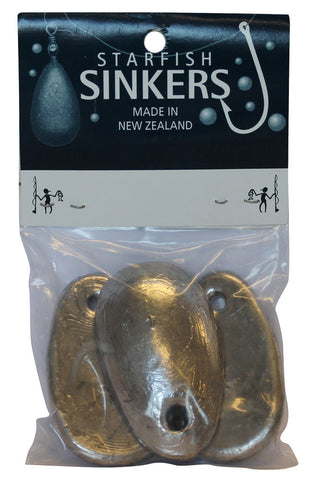 Starfish Spoon Sinker Sinker Packet 4oz (3 per pack)