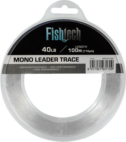 Fishtech Hi Tensile Leader 40lb 100m