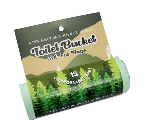 Toilet Bucket Eco Bag Roll (16 bags per roll)