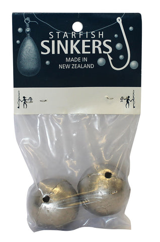 Starfish Ball Sinker Packet 6oz (2 per pack)