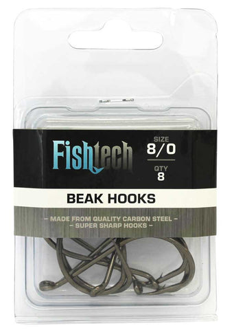 Fishtech Beak Hooks 8/0 (8 per pack)