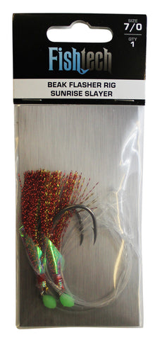 Fishtech 7/0 Beak Economy Flasher Rig - Sunrise Slayer