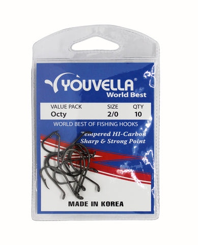 Youvella Octy Hooks 2/0 (10 per pack)