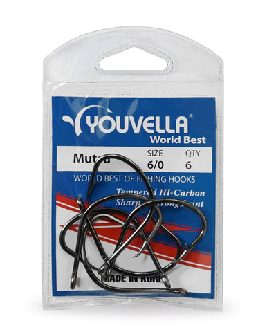 Youvella Mutsu 6/0 Hooks (6 per pack)