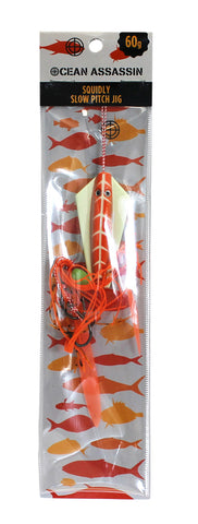 Ocean Assassin Squidly Slow Pitch Jig - Orange 60g