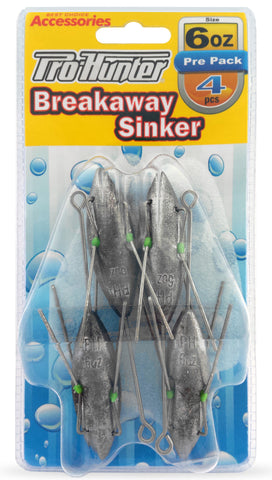 Pro Hunter Breakaway Sinkers 6oz (4 per pack)