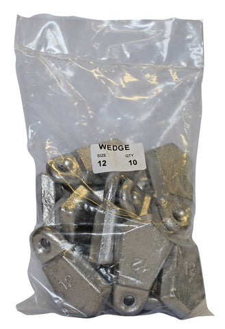 Wedge Sinker Bulk Pack 12oz (10 per pack)