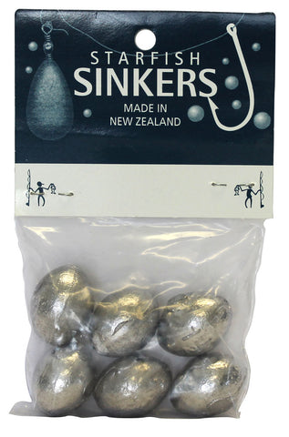 Starfish Egg Sinker Packet 1.5oz (6 per pack)
