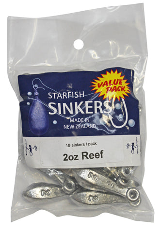 Starfish Reef Sinker Value Pack 2oz (18 per pack)
