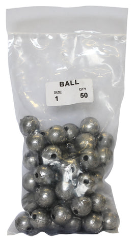 Ball Sinker Bulk Pack 1oz (50 per pack)