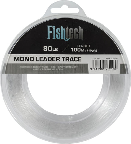 Fishtech Hi Tensile Leader 80lb 100m