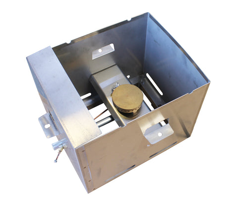 Smoker Gas Burner Box Including Burner
