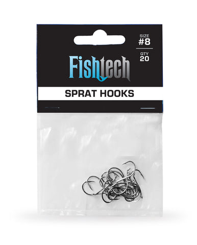 Fishtech #8 Sprat Hooks (20 per pack)