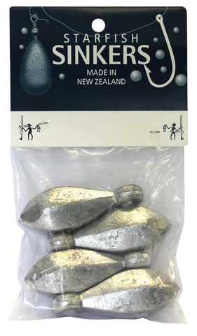 Starfish Reef Sinker Packet 3oz (4 per pack)