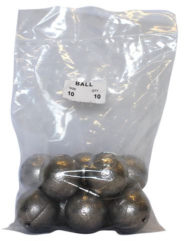 Ball Sinker Bulk Pack 10oz (10 per pack)