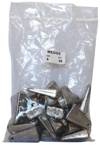 Wedge Sinker Bulk Pack 4oz (25 per pack)
