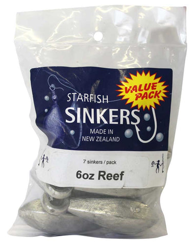 Starfish Reef Sinker Value Pack 6oz (7 per pack)