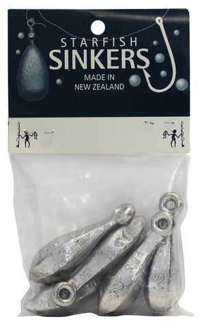 Starfish Reef Sinker Packet 2oz (5 per pack)