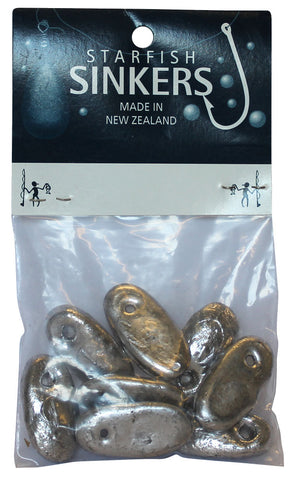 Starfish Spoon Sinker Sinker Packet 1oz (8 per pack)