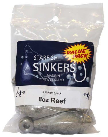 Starfish Reef Sinker Value Pack 8oz (5 per pack)