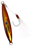 Ocean Assassin Fishbones Flutter Jig - Orange 80g