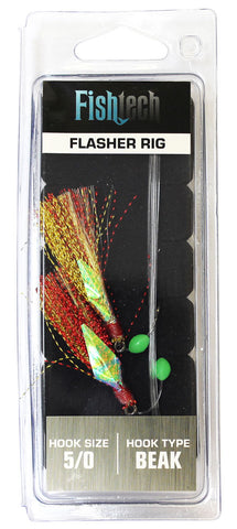 Fishtech 5/0 Beak Hook Premium Flasher Rig