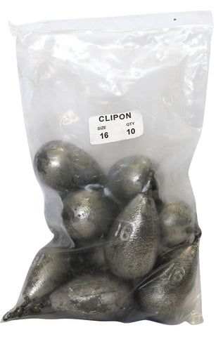Clipon Sinker Bulk Pack 16oz (10 per pack)