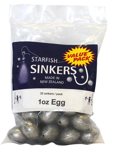 Starfish Egg Sinker Value Pack 1oz (35 per pack)