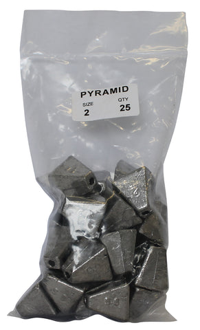 Pyramid Sinker Bulk Pack 2oz (25 per pack)