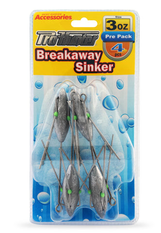 Pro Hunter Breakaway Sinkers 3oz (4 per pack)