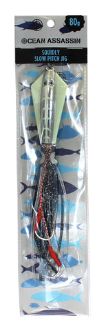 Ocean Assassin Squidly Slow Pitch Jig - Lumo 80g