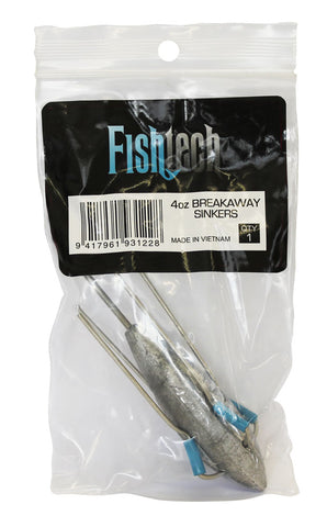Fishtech Breakaway Sinker 4oz (1 per pack)