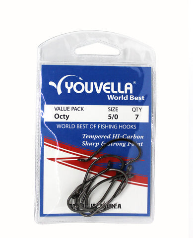 Youvella Octy Hooks 5/0 (7 per pack)