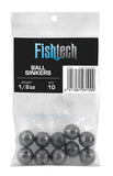 Fishtech Ball Sinkers 1/2oz (10 per pack)