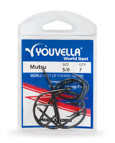 Youvella Mutsu 5/0 Hooks (7 per pack)