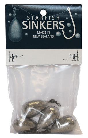 Starfish Swivel Sinker Packet 1.5oz (4 per pack)