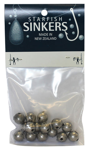 Starfish Ball Sinker Packet 1/4oz (15 per pack)