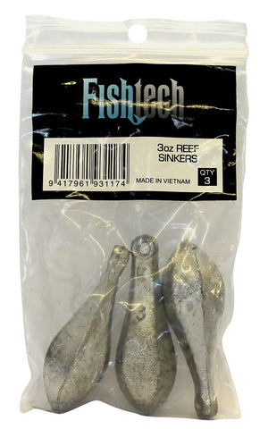 Fishtech Reef Sinkers 3oz (3 per pack)