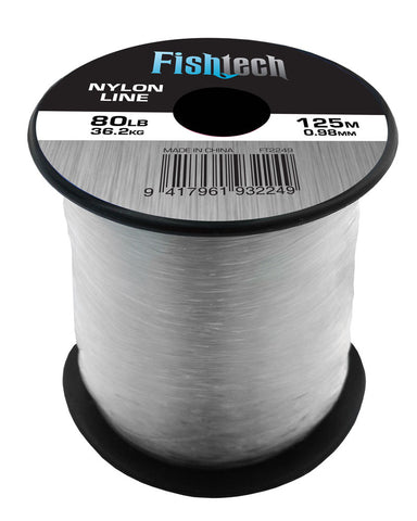 Fishtech 1/4 Pound Nylon Spool 80lb 125m