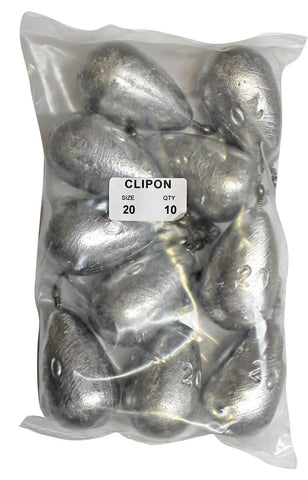 Clipon Sinker Bulk Pack 20oz (10 per pack)