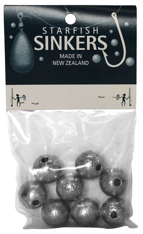 Starfish Ball Sinker Packet 1oz (8 per pack)