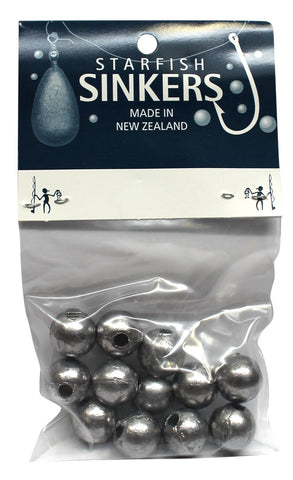 Starfish Ball Sinker Packet 1/2oz (12 per pack)