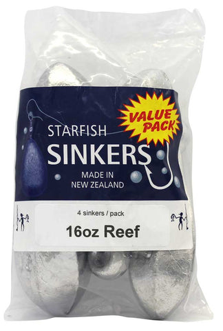 Starfish Reef Sinker Value Pack 16oz (4 per pack)