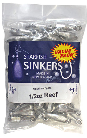 Starfish Reef Sinker Value Pack 1/2oz (50 per pack)