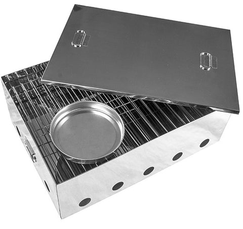 Two Tray Portable Stainless Steel Smoker