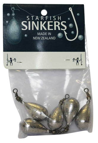 Starfish Swivel Sinker Packet 1oz (5 per pack)