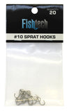 Fishtech #10 Sprat Hooks (20 per pack)