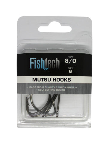 Fishtech Mutsu Hooks 8/0 (6 per pack)